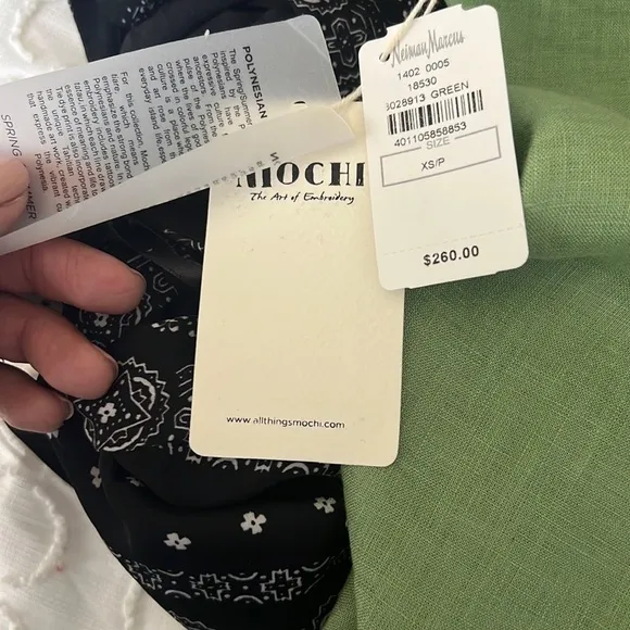 NWT all Things Mochi Wrap Linen Skirt