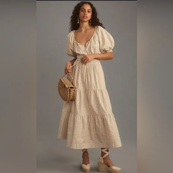 NWT Anthropologie Somerset Maxi - Puff Sleeve Edition