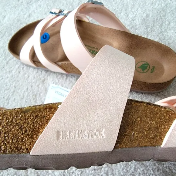 NWT! Birkenstock  Franca Vegan Sandals 10 soft pink