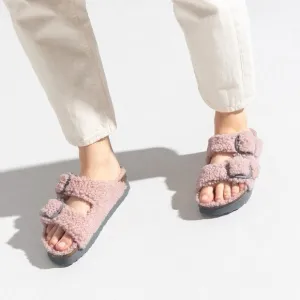 NWT Birkenstock Papilio Arizona Big Buckle Shearling Sandals Size US 8/EU 39