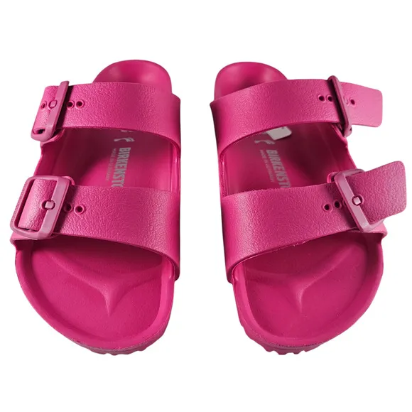 NWT Birkenstock Sandals Kids Size 2 EU 33 Pink Arizona EVA  Medium Narrow