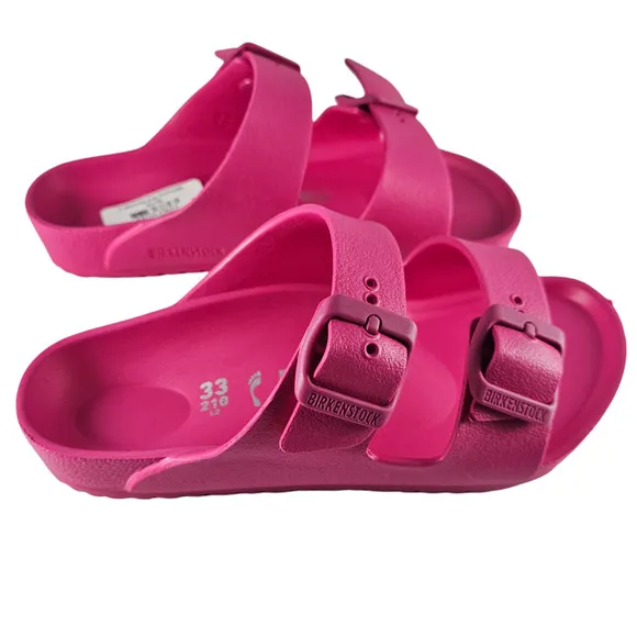 NWT Birkenstock Sandals Kids Size 2 EU 33 Pink Arizona EVA  Medium Narrow