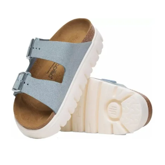 NWT - Chunky Platform Sandals Women's Arizona by Birkenstock (Blue)