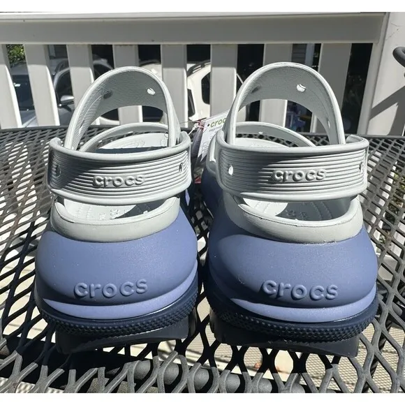 NWT Crocs Mega Crush Women’s Size 7 Mens 5 Matte Grey Sandals