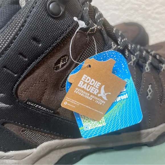 🥾NWT🥾 Eddie Bauer Men's Maple Ridge Outdoor Weatherproof Hiking Boots  Size 8.5