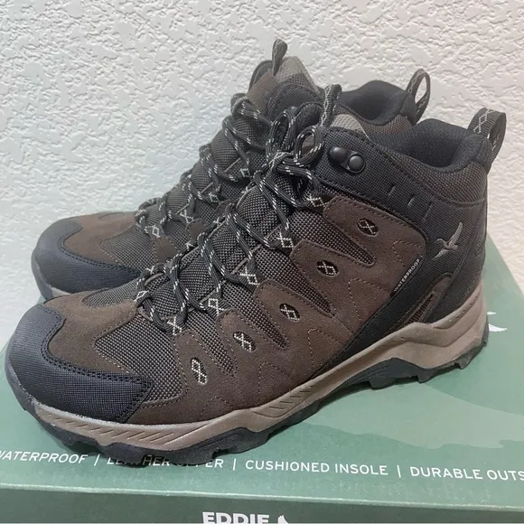 🥾NWT🥾 Eddie Bauer Men's Maple Ridge Outdoor Weatherproof Hiking Boots  Size 8.5
