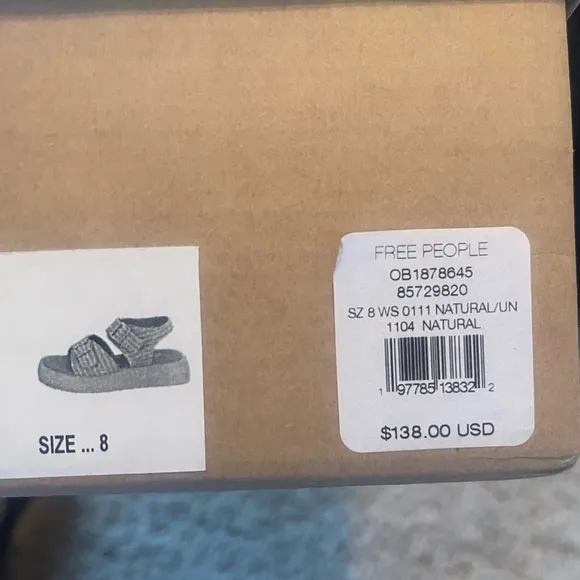 NWT Free People Mandi Weave Sandals Size 8