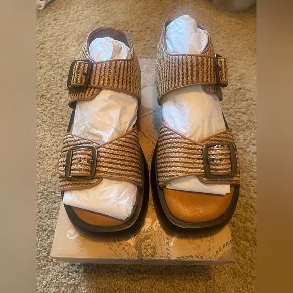 NWT Free People Mandi Weave Sandals Size 8