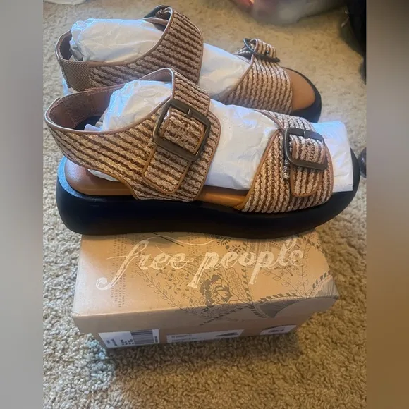 NWT Free People Mandi Weave Sandals Size 8