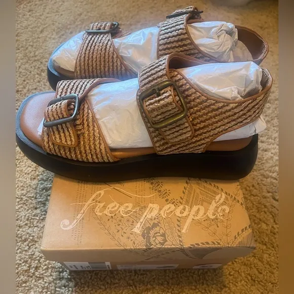 NWT Free People Mandi Weave Sandals Size 8