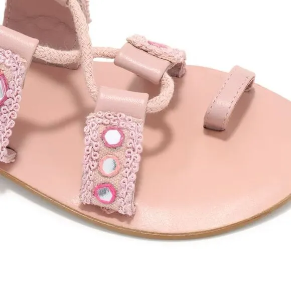 NWT Free People Mantra mirror pink sandals 8.5