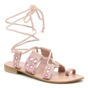 NWT Free People Mantra mirror pink sandals 8.5