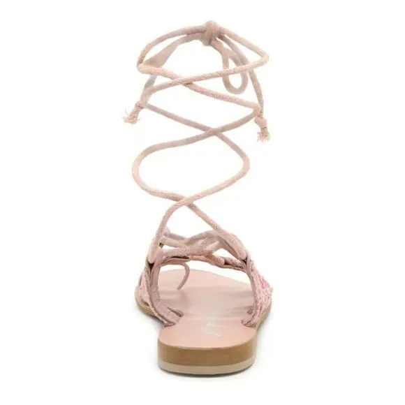 NWT Free People Mantra mirror pink sandals 8.5