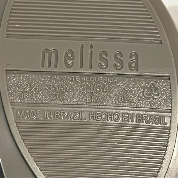 NWT Melissa Woman’s Ultragirl Minnie Peep Toe Mickey Ears Ballet Flat Grey Sz 5