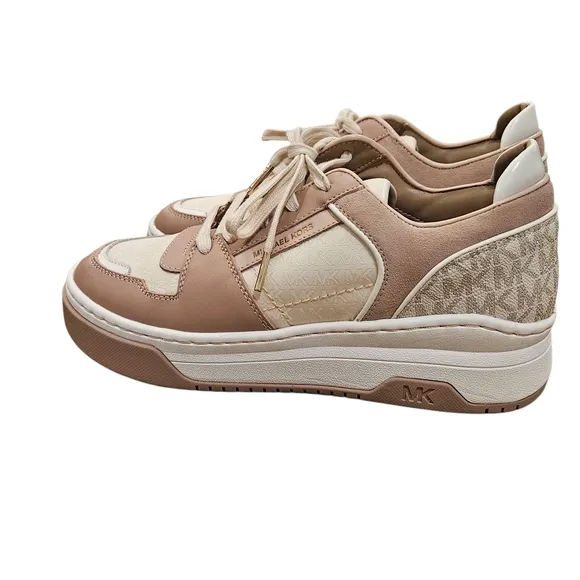 NWT Michael Kors - Pink and Gold Sneakers - Size 9.5