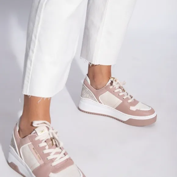 NWT Michael Kors - Pink and Gold Sneakers - Size 9.5