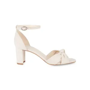 NWT Nine West paloma 2 knotted cream beige heels sandals sz 10.5M