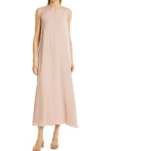 NWT Nordstrom Signature | Stretch Silk Tank Dress Pink Adobe Size 8