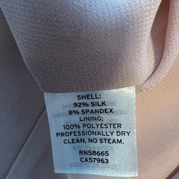 NWT Nordstrom Signature | Stretch Silk Tank Dress Pink Adobe Size 8