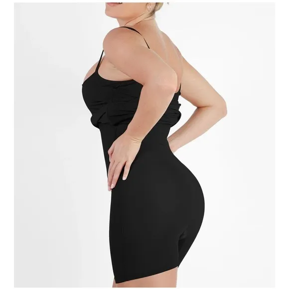 NWT Popilush Black Built in‎ Shape-wear Midi Dress