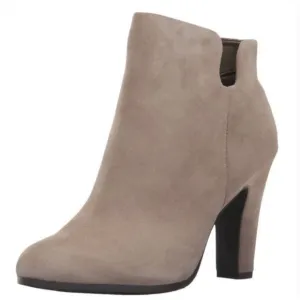 NWT Sam Edelman Shelby Suede Ankle Boots 11 Tan Putty Beige Booties Heeled