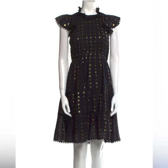 NWT Sea New York Black And Gold Dress Size 2