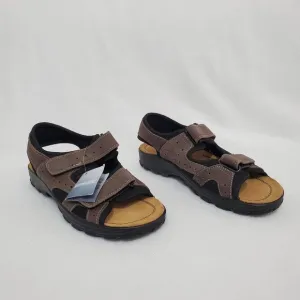 NWT Spring Step Mysia Black/Brown Strap Sandals