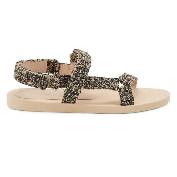 NWT Stuart Weitzman Vail Patterned Sport Sandals in Golden Beige