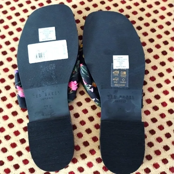 NWT Ted Baker London  &quot;Ashina&quot; Floral Knott  Sandal