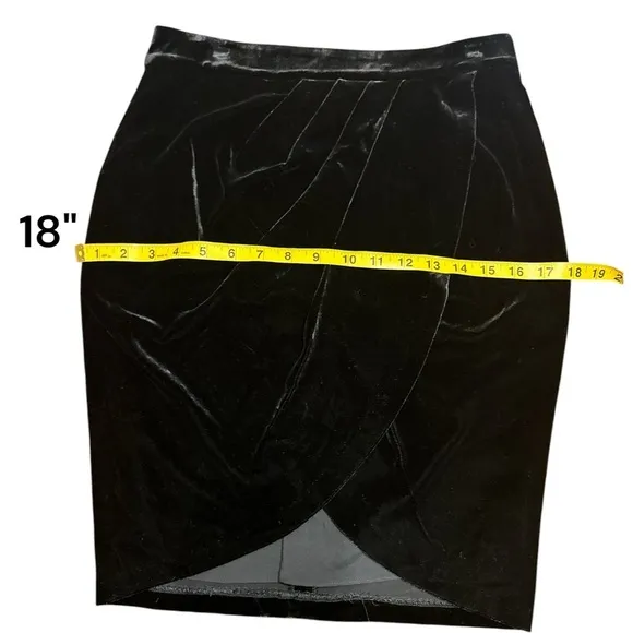 NWT Veronica Beard Faux Wrap Velvet Vega Skirt 4