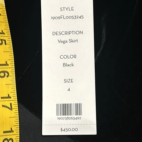 NWT Veronica Beard Faux Wrap Velvet Vega Skirt 4