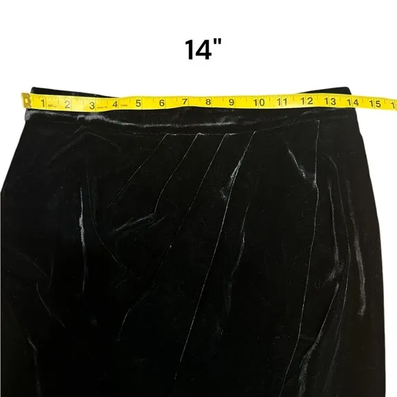 NWT Veronica Beard Faux Wrap Velvet Vega Skirt 4