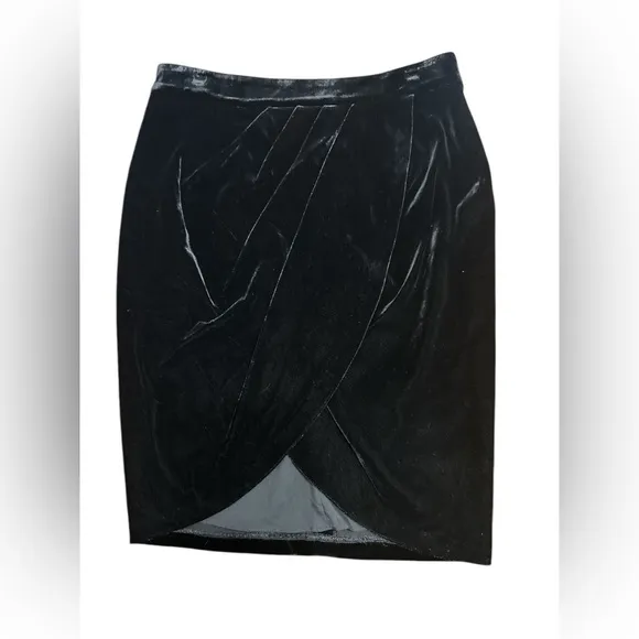 NWT Veronica Beard Faux Wrap Velvet Vega Skirt 4
