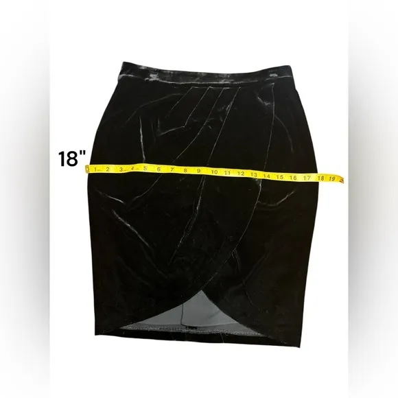 NWT Veronica Beard Faux Wrap Velvet Vega Skirt 4