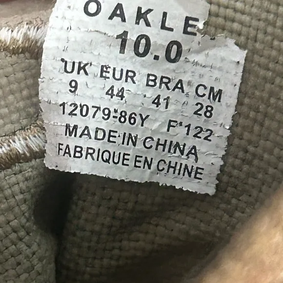 Oakley LSA Terrain Tactical Boots Suede and Cordura Men's Size 10