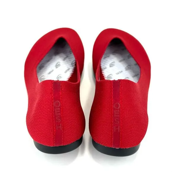 OESH &quot;THE DREAM&quot; RED STRETCH 3D KNIT BREATHABLE FLEXIBLE &amp; LIGHTWEIGHT FLATS🆕