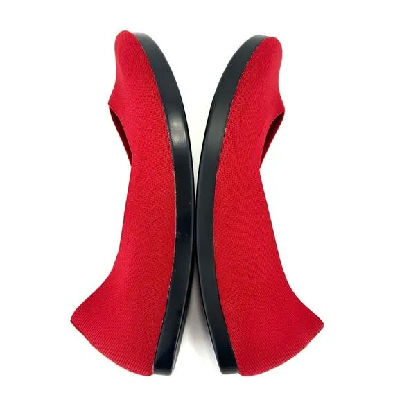 OESH &quot;THE DREAM&quot; RED STRETCH 3D KNIT BREATHABLE FLEXIBLE &amp; LIGHTWEIGHT FLATS🆕