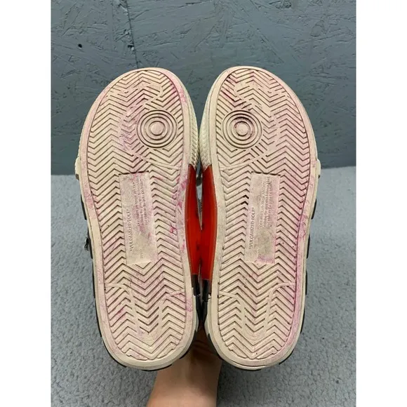 Off-White Vulcanized Low Canvas Sneakers Size 37 White Black Arrows Stripe Sole