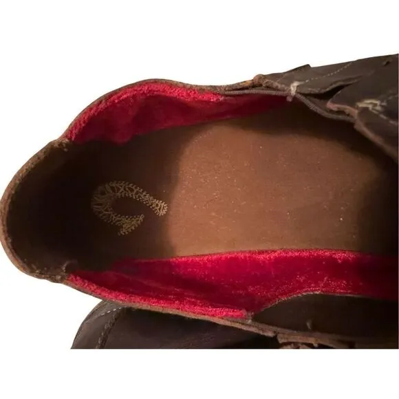 OluKai Men’s Brown Leather Upper Ali’l Elua Sz 10 (EU 43) Slip On Loafers