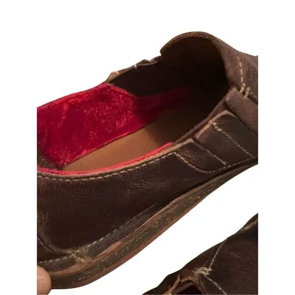 OluKai Men’s Brown Leather Upper Ali’l Elua Sz 10 (EU 43) Slip On Loafers