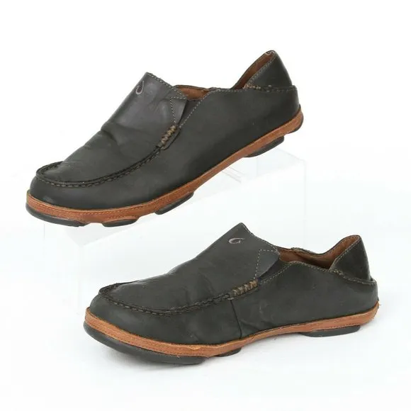 Olukai Moloa Moc Apron Toe Slip On Loafers 9.5