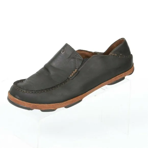 Olukai Moloa Moc Apron Toe Slip On Loafers 9.5