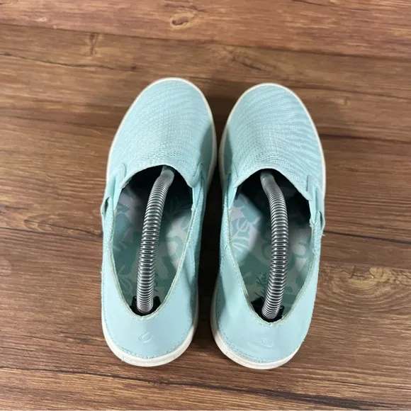 Olukai Pehuea Blue Slip-On Loafers Shoes Women’s Size 8 Sneakers