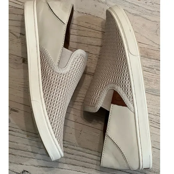 Olukai Pehuea Women's Slip-On Shoes Beige Mesh Flats Size 7