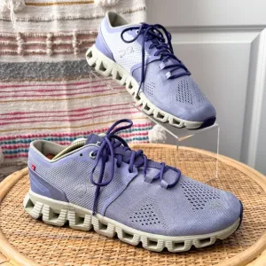 On Running Cloud X Lavender Ice Road Running Walking Sneakers Women’s Size 9.5