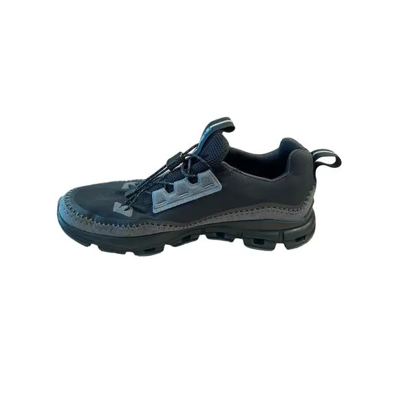 On Running Cloudaway Cushioned-Sole Mesh Low-Top Trainers Black Rock Size 7.5