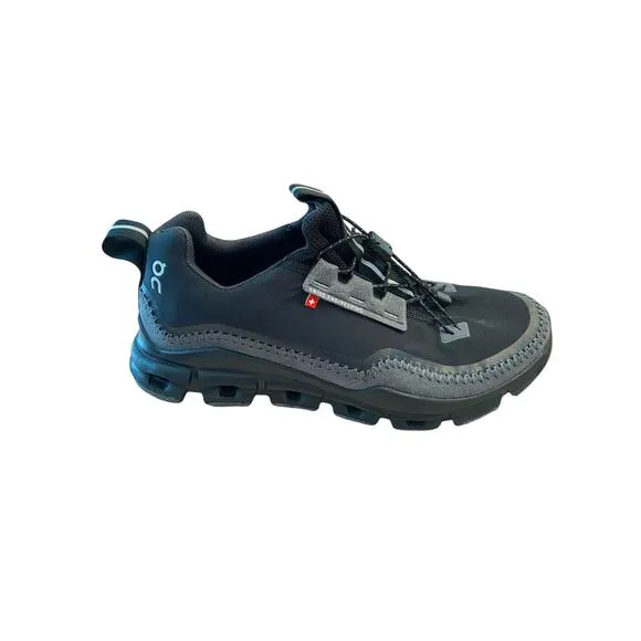 On Running Cloudaway Cushioned-Sole Mesh Low-Top Trainers Black Rock Size 7.5