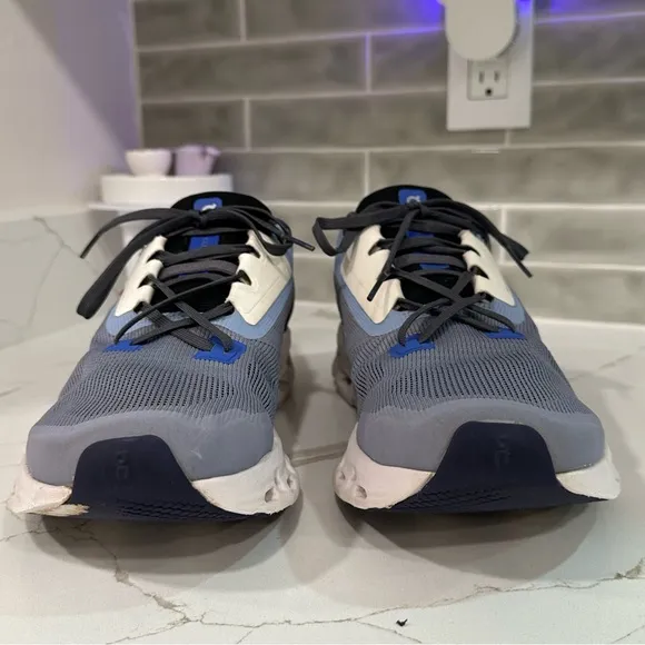 On Running Cloudstratus Sneakers. Men’s size 10 M. Color Fossil Midnight.