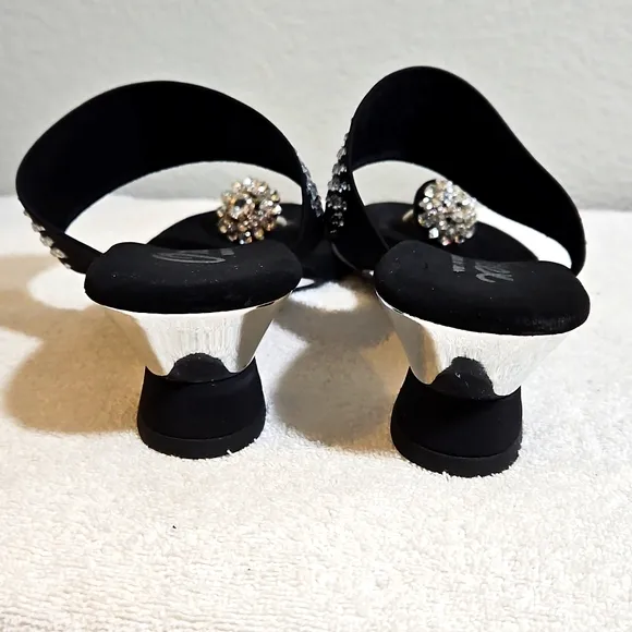 Onex Black Sparkling Slides