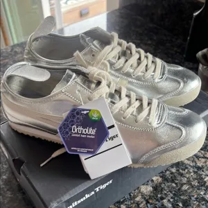 Onitsuka Tiger by Asics Metallic Silver Sneakers